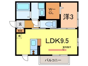 シェノワめふの物件間取画像